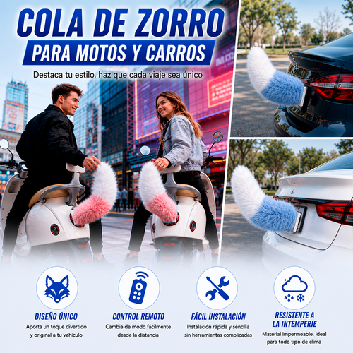 Cola de Zorro para Carros y Motos