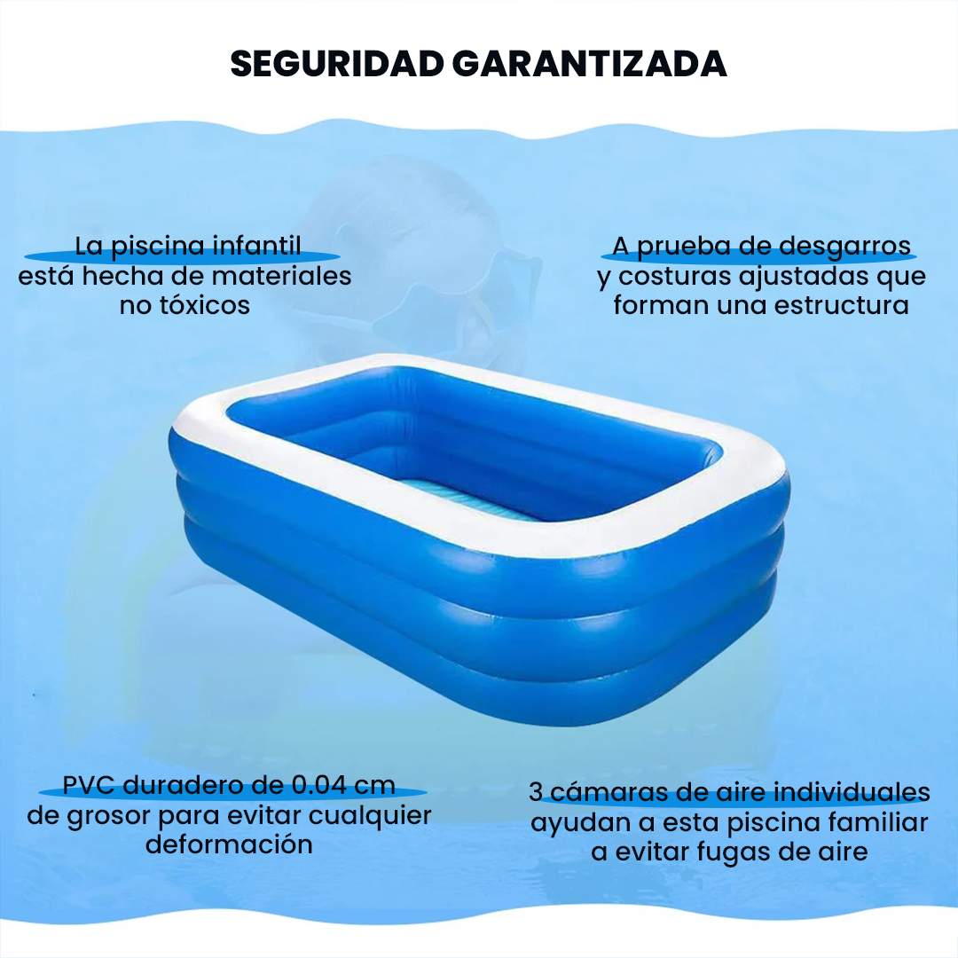 PISCINA INFLABLE PARA NIÑOS Y ADULTOS