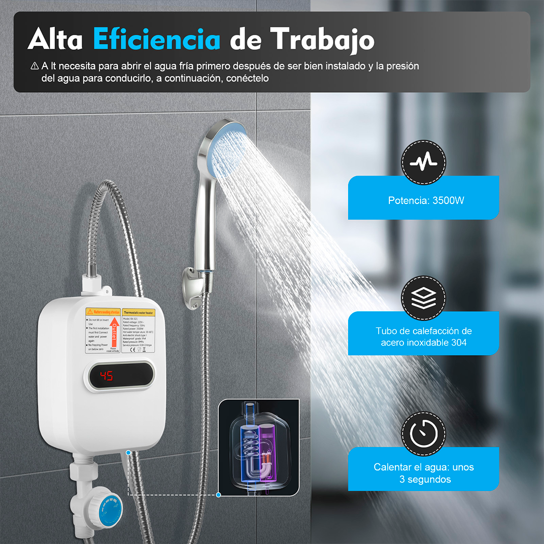 Ducha con Calentador