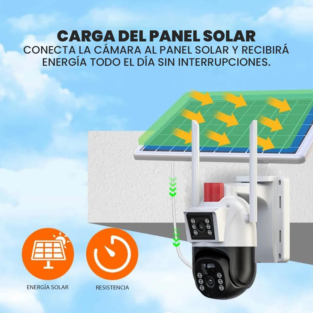 Cámara Doble - Wifi - Con Panel Solar