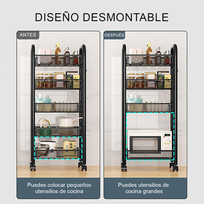 CARRITO ORGANIZADOR DE 5 NIVELES