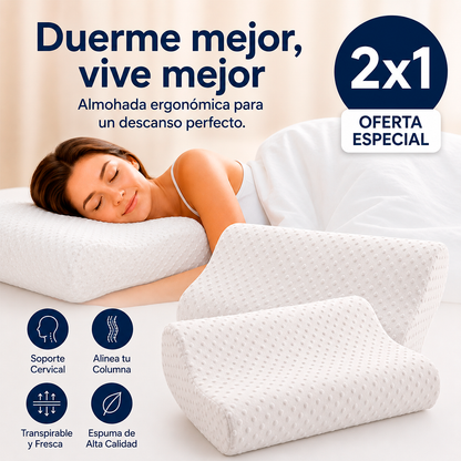 Almohada Cervical Ortopédica - OFERTA 2X1