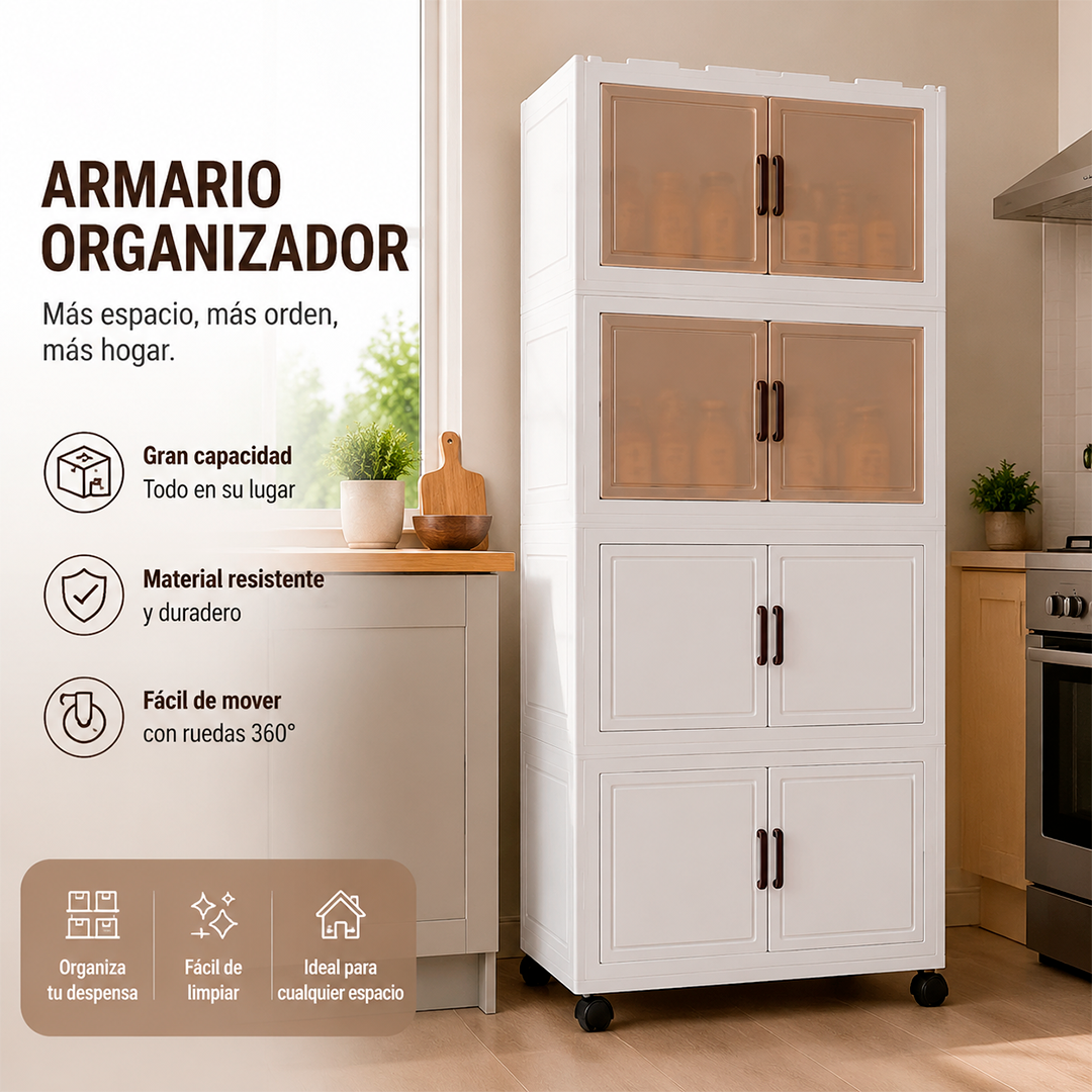 Armario Organizador de 4 Niveles
