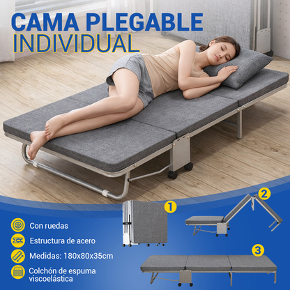 Cama Plegable Individual - PREMIUM