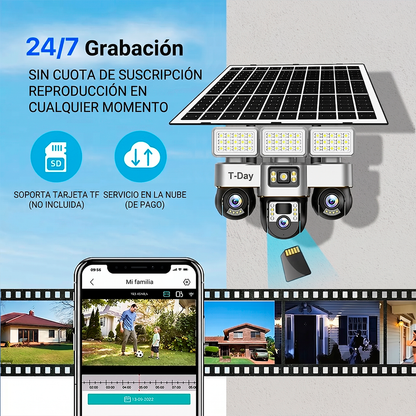 Cámara Solar 4G de Triple Lente