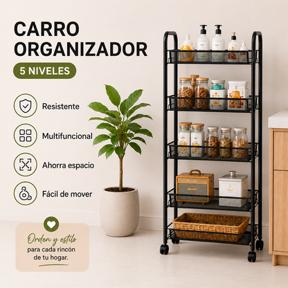 CARRITO ORGANIZADOR DE 5 NIVELES