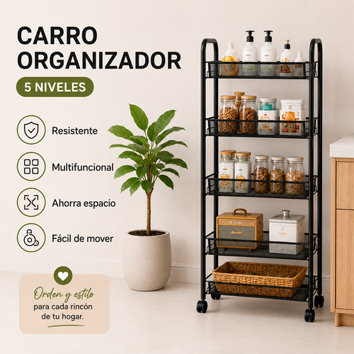 CARRITO ORGANIZADOR DE 5 NIVELES