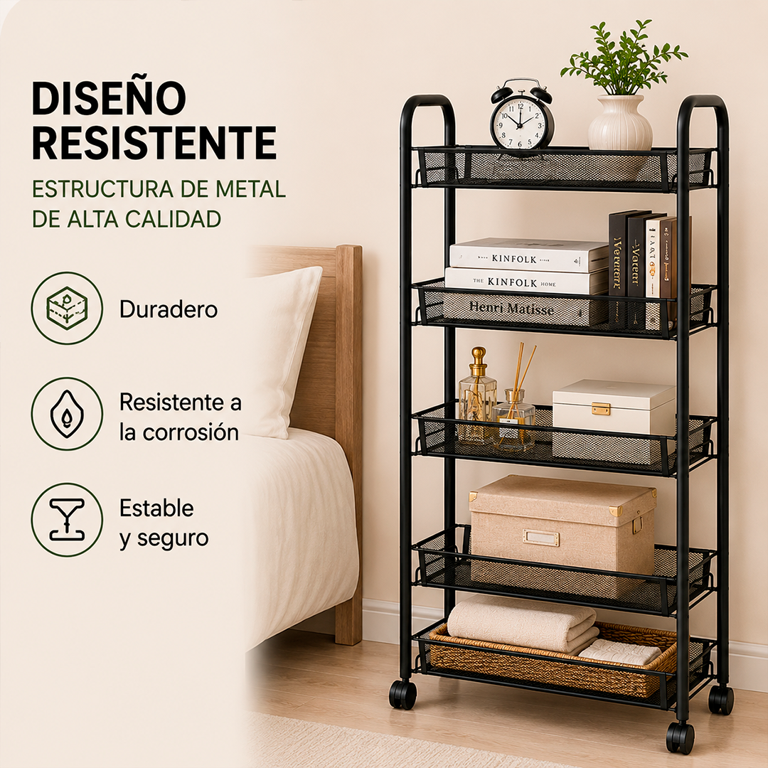 CARRITO ORGANIZADOR DE 5 NIVELES