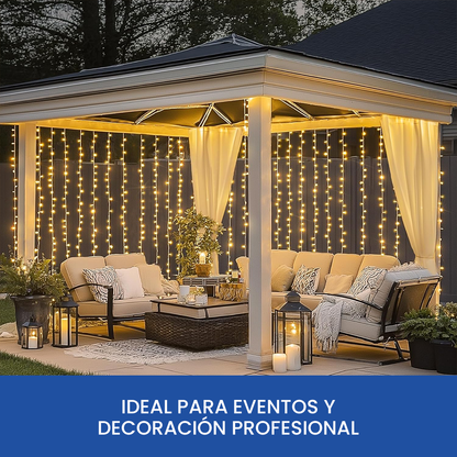 Cortina de Luz LED Navideña
