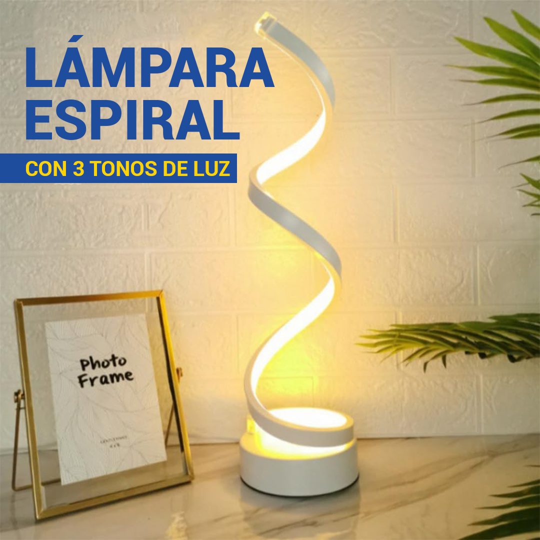 Lámpara de Mesa LED en Espiral